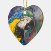 Blauwe en gele ara Ornament (Links)