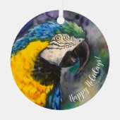 Blauwe en gele ara Ornament (Voorkant)