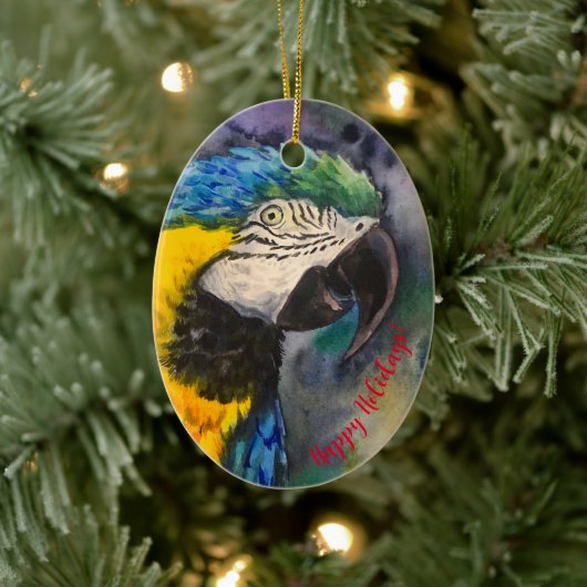 Blauwe en gele ara Ornament (Boom)
