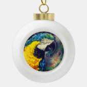 Blauwe en gele ara Ornament (Voorkant)