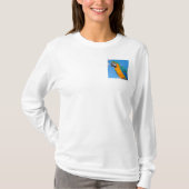 Blauwe en gele ara t-shirt (Voorkant)