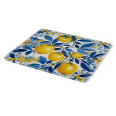 Blauwe en gele Azulejos met citroenen Snijplank (Hoek)