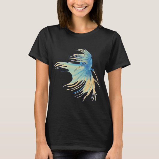 Blauwe en Gele Betta T-shirt (Voorkant)
