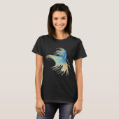Blauwe en Gele Betta T-shirt (Voorkant volledig)