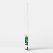 Blauwe en gele bloemen op witte wand Case-Mate iPhone case (Achterkant / Rechts)