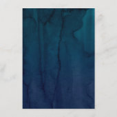 Blauwe en Gele Bloemen Trouwinformatie Informatiekaartje (Achterkant)