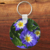 Blauwe en gele bruinbruin sleutelhanger (Voorkant)