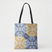 Blauwe en gele Canvas tas (Voorkant)