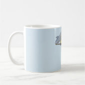 Blauwe en gele cichorei koffiemok (Links)