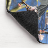 Blauwe en gele cichorei muismat (Hoek)