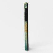 Blauwe en gele cirkels Case-Mate iPhone case (Achterkant/links)