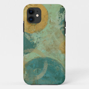 Blauwe en gele cirkels Case-Mate iPhone case