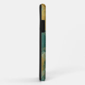 Blauwe en gele cirkels Case-Mate iPhone case (Achterkant/rechts)