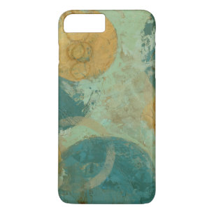 Blauwe en gele cirkels Case-Mate iPhone case