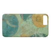 Blauwe en gele cirkels Case-Mate iPhone case (Achterkant (Horizontaal))