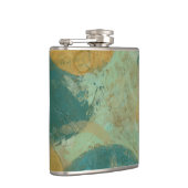 Blauwe en gele cirkels heupfles (Rechts)