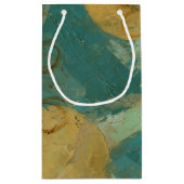 Blauwe en gele cirkels klein cadeauzakje (Achterkant)