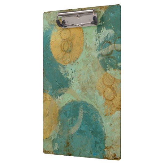 Blauwe en gele cirkels klembord (Links)