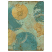 Blauwe en gele cirkels klembord (Achterkant)