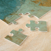 Blauwe en gele cirkels legpuzzel (Zijkant)