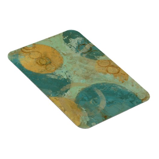 Blauwe en gele cirkels magneet (Rechterzijde)