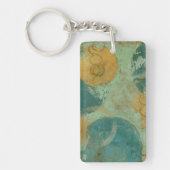 Blauwe en gele cirkels sleutelhanger (Voorkant)