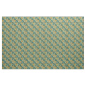 Blauwe en gele cirkels stof (Yard (91,4 cm))