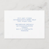 Blauwe en gele citroenwijnstokken de details informatiekaartje (Achterkant)