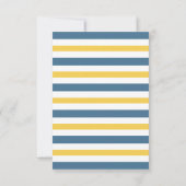 Blauwe en gele Dagen, Vrijgezellenfeest van lentev Kaart (Achterkant)