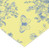 Blauwe en gele Franse landloper Korte Tafelloper (Hoek)