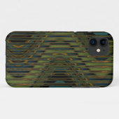 blauwe en gele golven textuur Case-Mate iPhone case (Achterkant (horizontaal))