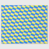 Blauwe en gele gradiënt Oekraïne geïnspireerd tege Cadeaupapier (Vlak)