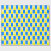 Blauwe en gele gradiënt Oekraïne geïnspireerd zond Cadeaupapier (Vlak)