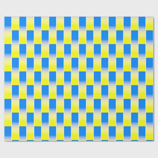 Blauwe en gele gradiënt Oekraïne geïnspireerd zond Cadeaupapier (Vlak)
