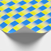 Blauwe en gele gradiënt Oekraïne geïnspireerd zond Cadeaupapier (Hoek)