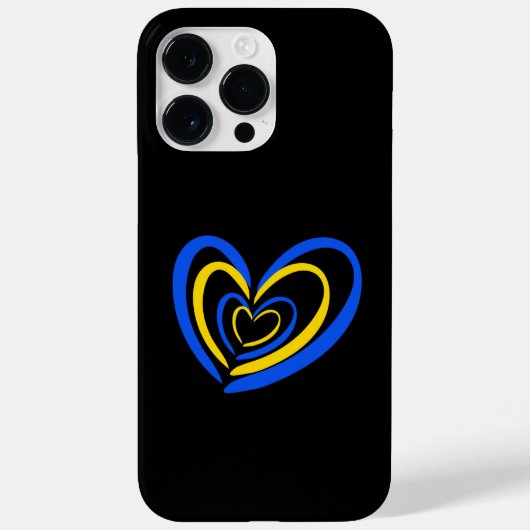 Blauwe en gele harten Oekraïne Geïnspireerde minim Case-Mate iPhone Case (Achterkant)