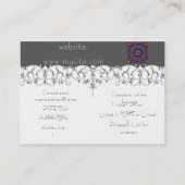 Blauwe en gele Keltische knotten tegels 147 Visitekaartje (Achterkant)