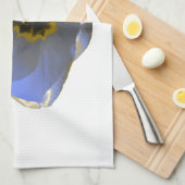 Blauwe en gele keukenhanddoeken (Quarter Fold)