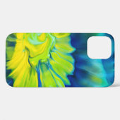Blauwe en gele kleurstof Case-Mate iPhone case (Achterkant (horizontaal))