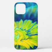 Blauwe en gele kleurstof Case-Mate iPhone case (Achterkant)