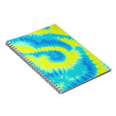 Blauwe en gele kleurstof notitieboek (Rechterzijde)