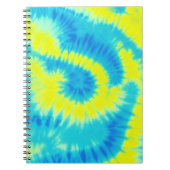 Blauwe en gele kleurstof notitieboek (Voorkant)