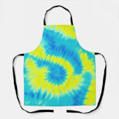 Blauwe en gele kleurstof schort (Voorkant)
