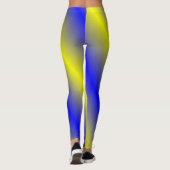 Blauwe en gele Leggings (Achterkant)