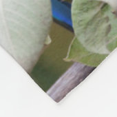 Blauwe en gele Macaw Sherpa Blanket Fleece Deken (Hoek)