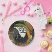 Blauwe en gele Macaw uit Amazon Papieren Bordje (Feest)