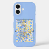 Blauwe en gele maïs Case-Mate iPhone case (Achterkant)