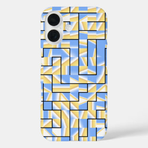 Blauwe en gele maïs iPhone 16 hoesje