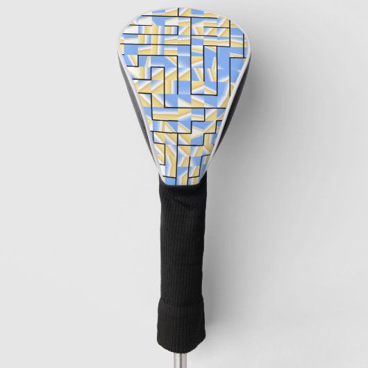 Blauwe en gele maïs golfheadcover (Voorkant)
