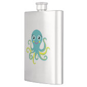 Blauwe en Gele Octopus Heupfles (Links)